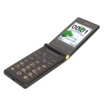 Telephone portable 2g a clapet pour seniors, grand ecran 3 pouces, double sim, longue autonomie, batterie ...