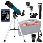 T�lescope astrophotographie levenhuk labzz tk50 avec zoom, oculaires et accessoires