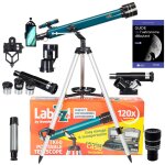 Tlescope astrophotographie levenhuk labzz tk60 avec zoom, oculaires et accessoires