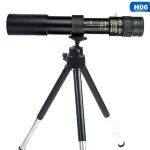 Tlescope monoculaire 10 - 300x40, compact, zoom rtractable, tanche, verre hd ed professionnel, avec ...