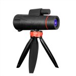 T�lescope monoculaire 12x42 hd � grossissement nocturne, portable, �tanche, avec tr�pied et support de ...