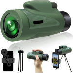 Tlescope monoculaire 12x50, grand oculaire, vision nocturne en faible luminosit, lunettes d'observation ...