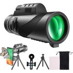 Telescope monoculaire, 12x50 hd t��l��scope monoculaire avec trepied pour smartphone, telescope monoculaire ...