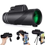T�lescope monoculaire hd 40 60 grossissement 10x �tanche avec support pour smartphone et tr�pied