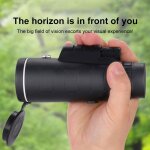 T�lescope monoculaire de poche 40x60, avec tr�pied, vision nocturne, pour t�l�phone portable, pour camping ...