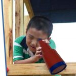 T�lescope monoculaire portable pour enfants, rotation de 360 degr�s, accessoire de balan�oire, nouveau ...