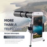 Tlescope monoculaire professionnel 10 - 300x25mm, lentille bak4 hd, mtal lll, vision nocturne, pour ...