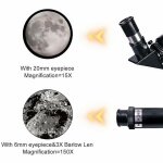 T�lescope monoculaire professionnel avec tr�pied et clip pour t�l�phone - optique durable et de haute ...