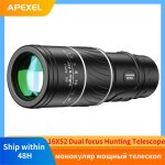 Tlescope monoculaire tlescope monoculaire puissant 16x52, longue porte hd, super zoom, vue optique ...