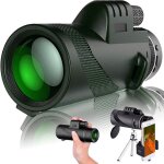 T�lescope monoculaire avec tr�pied, zoom hd 80x100, clip t�l�phone, camping de nuit, prisme bak4, 3500m ...