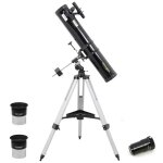 Télescope omegon 114 / 900 + monture equatoriale type a + oculaires + barlow Télescope omegon 114 / 900 + monture equatoriale type a + oculaires + barlow