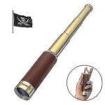Tlescope pirate en laiton 25x30, longue - vue zoomable, portable et pliable