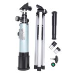 Tlescope rfracteur portable pour enfants et dbutants, grossissement 90x avec trpied et oculaire