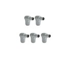 Televes - lot de 5 pices mlesprise antenne tv fiche d'antenne coaxiale mle coupleur pour la tlvision ...