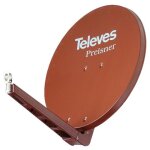 Televes s85qsd - z antenne satellites 10, 7 - 12, 75 ghz rouge