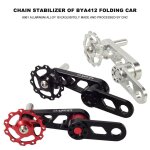 Tendeur de chaîne de vélo ovale pliable en alliage d'aluminium, pour dérailleur arrière, vitesse unique ... Tendeur de chaîne de vélo ovale pliable en alliage d'aluminium, pour dérailleur arrière, vitesse unique ...