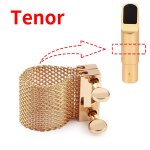 Tnor - attache d'embout de saxophone en mtal, chane en maille dore, accessoires durables