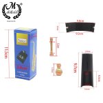 Tnor - mbat embout de saxophone en cuir, ligature et capuchon, pince a boucle avec clip, accessoires ...