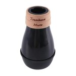 Tnor trombone muet trombone tenor semi enclosed abs mute device trainer instrument de musique accesso ...