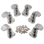 T�tes de chevilles de r�glage de cordes de guitare chrom�es acoustic 6 pcs droite gauche