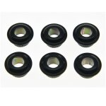 Ttes de machine a guitare vintage en mtal, 6 pices, tuners, ecrous 10mm, douilles rducteurs, bagues ...