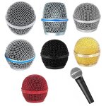 Tête de maille en acier de remplacement pour microphone, convient pour beta, 58a, 87a, grille, déterminer, ... Tête de maille en acier de remplacement pour microphone, convient pour beta, 58a, 87a, grille, déterminer, ...