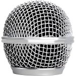 Tête de microphone de rechange en maille d'acier avec mousse intérieure, compatible avec sm58 (argenté, ... Tête de microphone de rechange en maille d'acier avec mousse intérieure, compatible avec sm58 (argenté, ...