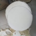 Tête de tambour ronde beige pour remplacement bongo, accessoires de tambour - type 40cm Tête de tambour ronde beige pour remplacement bongo, accessoires de tambour - type 40cm