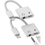 Thef - adaptateur lightning vers jack 3. 5mm 2 en 1 pour iphone 14 / 13 / 12 / 11 / x / 8 / 7 / se / ... Thef - adaptateur lightning vers jack 3. 5mm 2 en 1 pour iphone 14 / 13 / 12 / 11 / x / 8 / 7 / se / ...