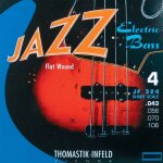 Thomastik jf324h - jeu de cordes basse short scale heavy jazz flat wound - 43 - 106