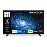 Thomson 43uf4s35 - 43  (109 cm) uhd led fire tv avec commande vocale alexa, bluetooth 5. 0, ports hdmi, ...