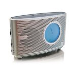 Thomson cr72 radio rveil double mode d'affichage fm / mw double alarme argent