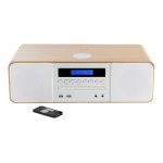 Thomson mic201ibt - micro - systme - 50 watt (totale) - blanc, bois
