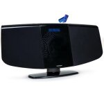 Thomson micro - cha�ne mic400bt bluetooth 5. 3 radio fm 30w r�veil vintage noir cd usb aux t�l�commande ...