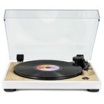 Thomson tt301 - platine vinyle design 33 et 45 tours - tete de lecture audio - technica at3600l - bois ...