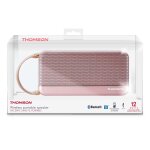 Enceinte sans fil portable rose m�tallis�e bluetooth thomson