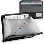 Tianyi - 13 - layer portable double zipper wind piano sac stockage et organisation, avec balises d'index ...