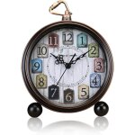 Tianyi - 5 pouces silencieux métal réveil matin, rétro réveil alarme sonore, électroniques mecanique ... Tianyi - 5 pouces silencieux métal réveil matin, rétro réveil alarme sonore, électroniques mecanique ...