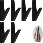 Tianyi - lot de 6 patres noires pour panneaux acoustiques en alliage de zinc - crochets muraux pour ...