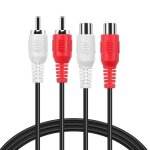 Tianyi - cble audio rca mle  femelle, rallonge stro pour caisson de basses, amplificateurs, haut ...
