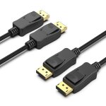 Tianyi - cble displayport vers displayport 1, 8 m, 2 paquet cble dp vers dp mle vers mle, cordon ...