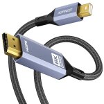 Tianyi - câble mini displayport vers hdmi 8k, mini dp vers hdmi 2. 1, 8k @ 60hz, 4k @ 144hz, 2k @ 240hz, ... Tianyi - câble mini displayport vers hdmi 8k, mini dp vers hdmi 2. 1, 8k @ 60hz, 4k @ 144hz, 2k @ 240hz, ...