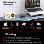 Tianyi - cble usb  prise 3, 5 mm, usb 2. 0 mle  connecteur aux mle 3, 5 mm, compatible avec les ...