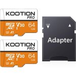 Tianyi - carte sd 64 go lot de 2 micro sd carte mmoire uhs - i vitesse jusqu' 90 m / s, tf micro sdxc, ...