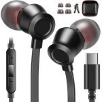 Tianyi - casque usb c pour iphone 15 pro in ear annulation du bruit ecouteurs de type c microphone contrle ...