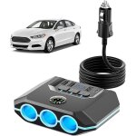 Tianyi - chargeur allume cigare usb c, 7 en 1 12v 24v multi prise allume cigare avec 3 sockets et 3 ports ... Tianyi - chargeur allume cigare usb c, 7 en 1 12v 24v multi prise allume cigare avec 3 sockets et 3 ports ...