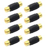 Tianyi - coupleur rca femelle  femelle plaqu or cbles audio vido rca adaptateur extender pour haut ...