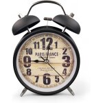 Tianyi - horloge de table - nostalgie - antique - vintage - rtro - mtal - rveil (noir 27 - 5)