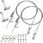 Tianyi - kit accrochage complet de tableau photo, fil suspension en acier inoxydable 2mm x 2. 5m charge ... Tianyi - kit accrochage complet de tableau photo, fil suspension en acier inoxydable 2mm x 2. 5m charge ...