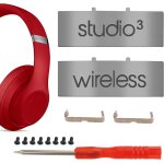Tianyi - kit de rparation en mtal pour casque audio beats studio 3. 0 sans fil (gris titane)